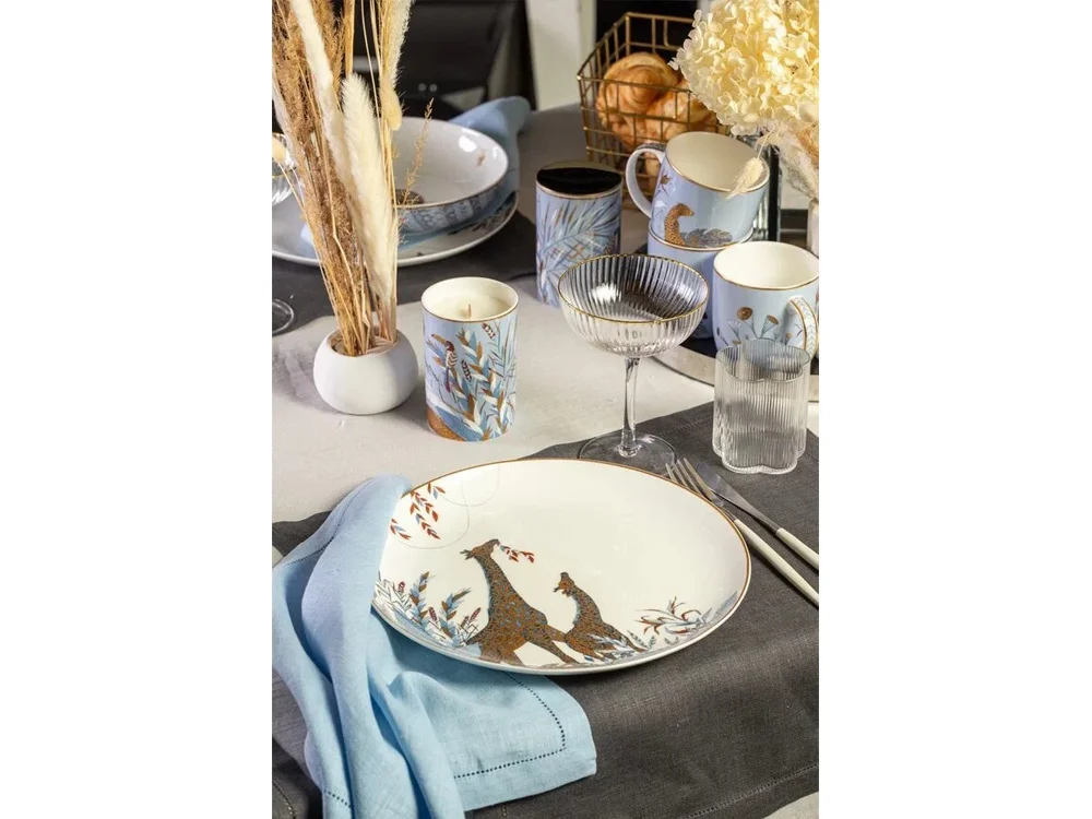 Тарелка PLATE 3 TRO белый/голубой - фото 8