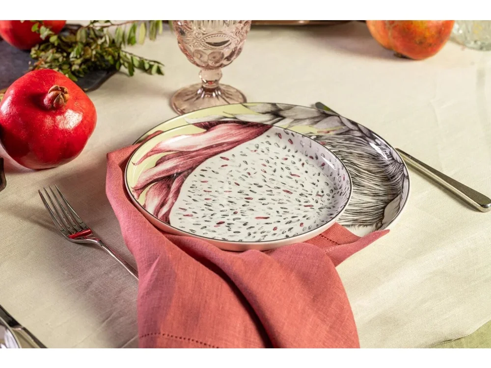 Тарелка PLATE 1 DRA желтый/красный - фото 7