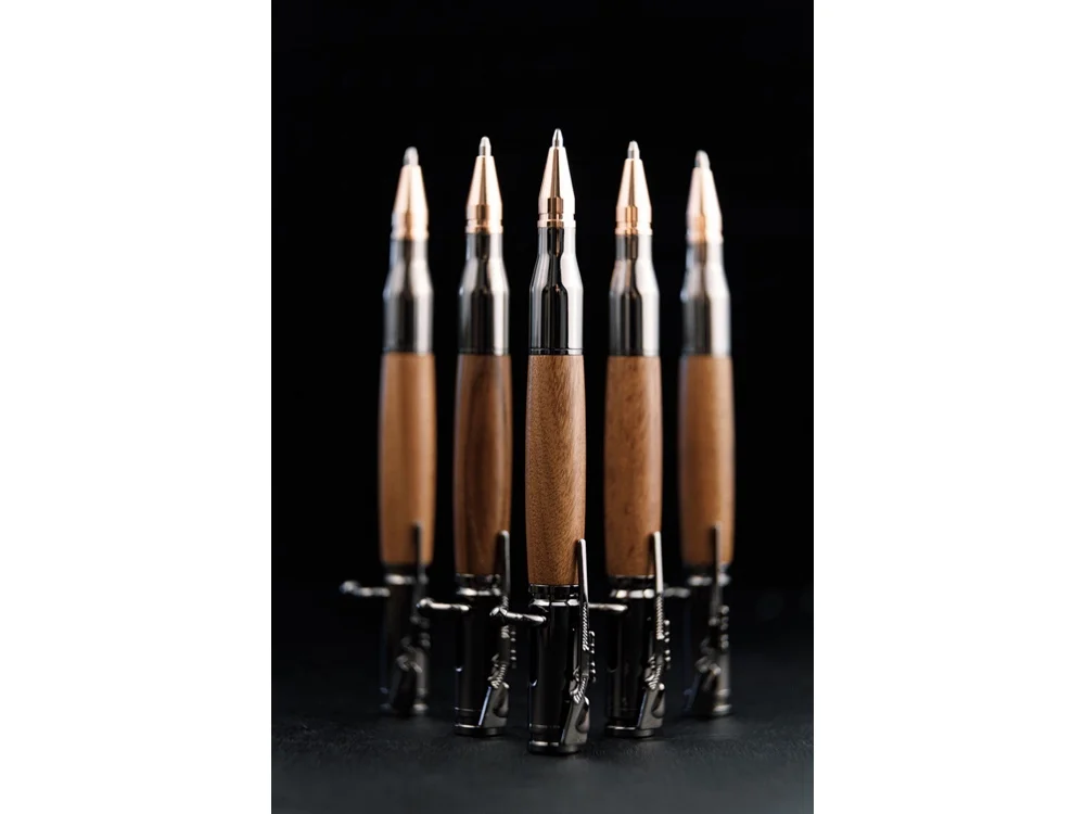 Ручка шариковая Падук ручка- коричневый gun розовое золото подарочная коробка- зеленый - фото 10