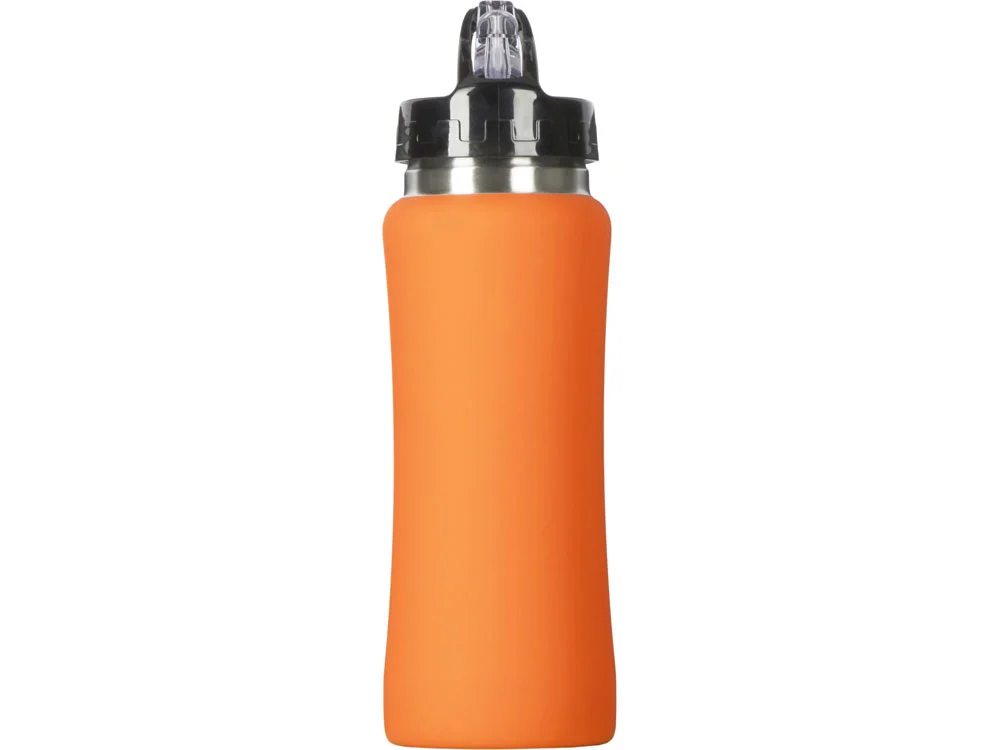 Бутылка для воды Bottle C1 soft touch 600 мл оранжевый - фото 3