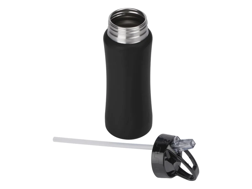 Бутылка для воды Bottle C1 soft touch 600 мл черный - фото 2