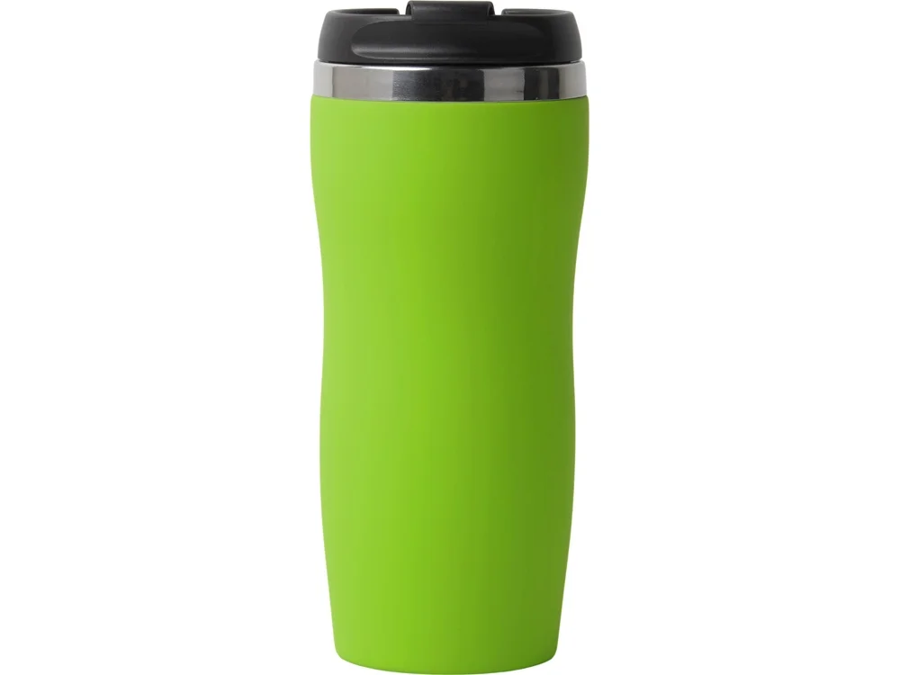 Термокружка Double wall mug С1 soft-touch 350 мл зеленое яблоко - фото 3