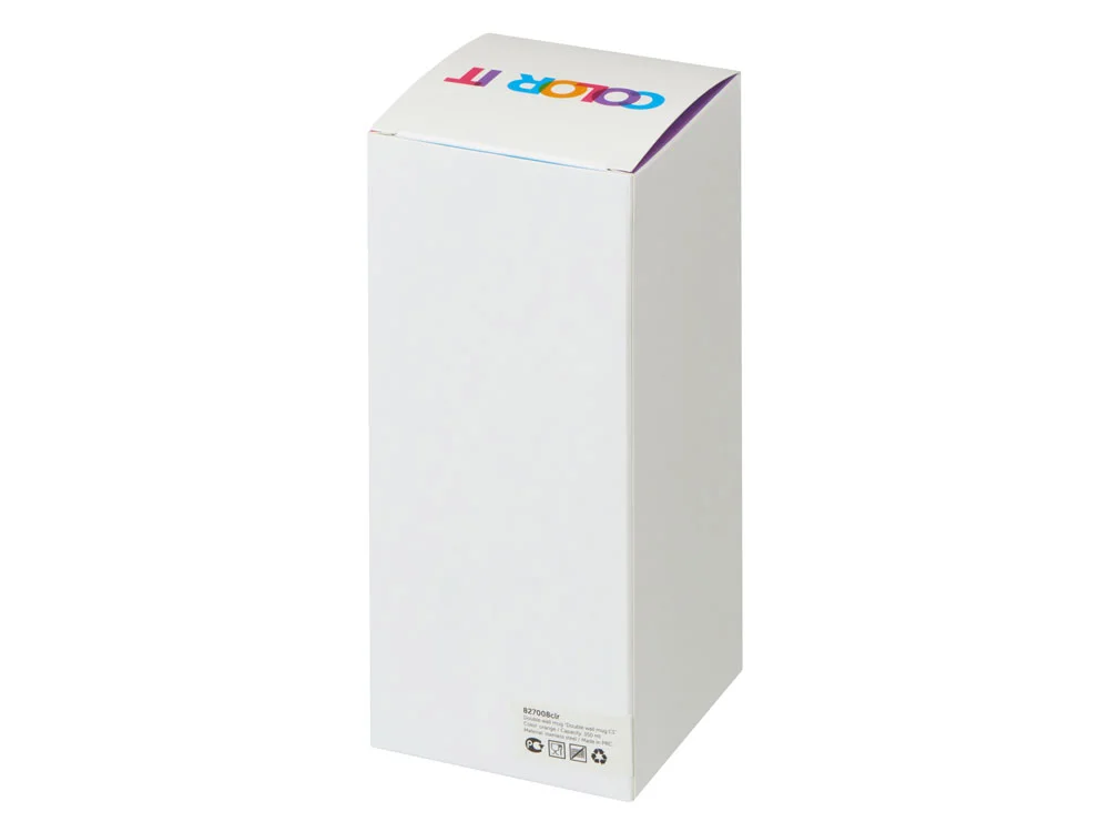 Термокружка Double wall mug С1 soft-touch 350 мл оранжевый - фото 4