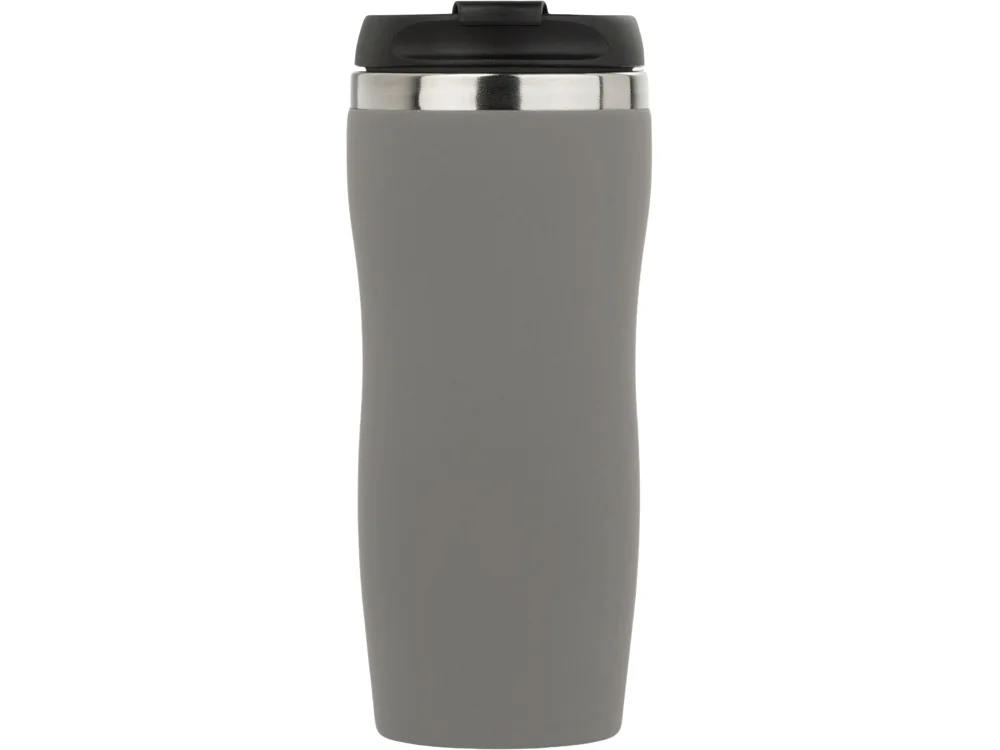 Термокружка Double wall mug С1 soft-touch 350 мл серый - фото 3