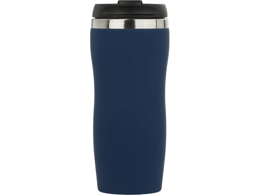 Термокружка Double wall mug С1 soft-touch 350 мл темно-синий - фото 3