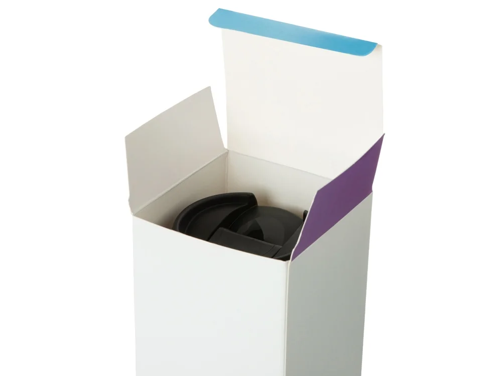 Термокружка Double wall mug С1 soft-touch 350 мл темно-синий - фото 5