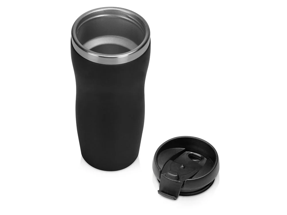 Термокружка Double wall mug С1 soft-touch 350 мл черный - фото 2