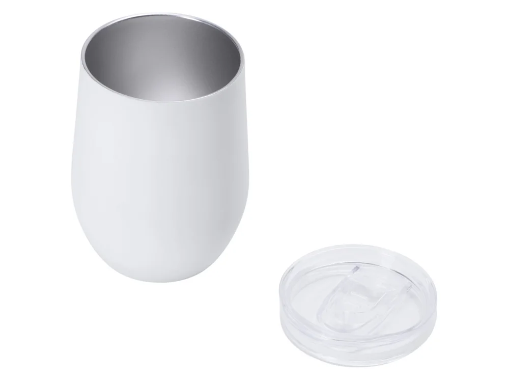 Термокружка Vacuum mug C1 soft touch 370 мл белый - фото 2