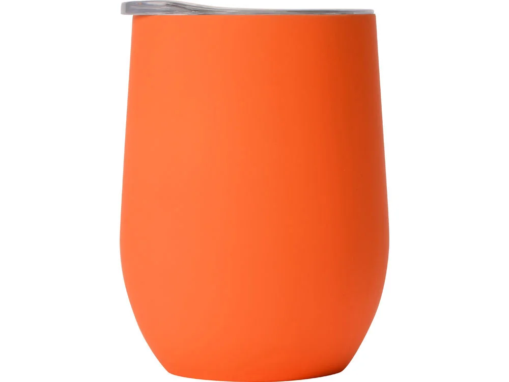 Термокружка Vacuum mug C1 soft touch 370 мл оранжевый - фото 3