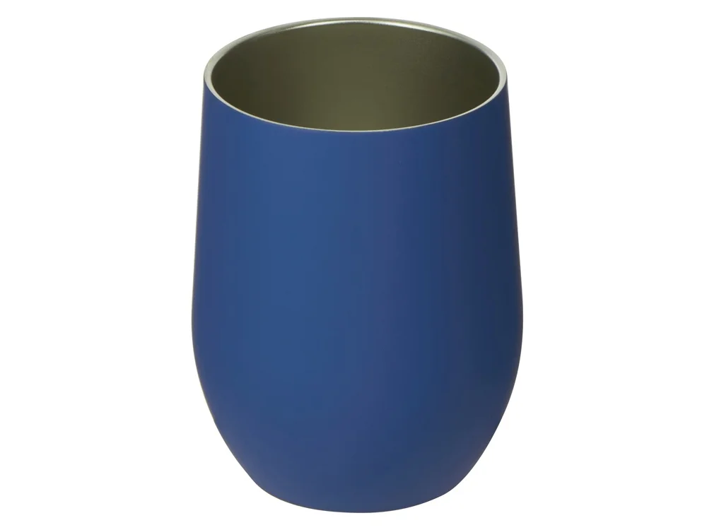 Термокружка Vacuum mug C1 soft touch 370 мл синий - фото 2