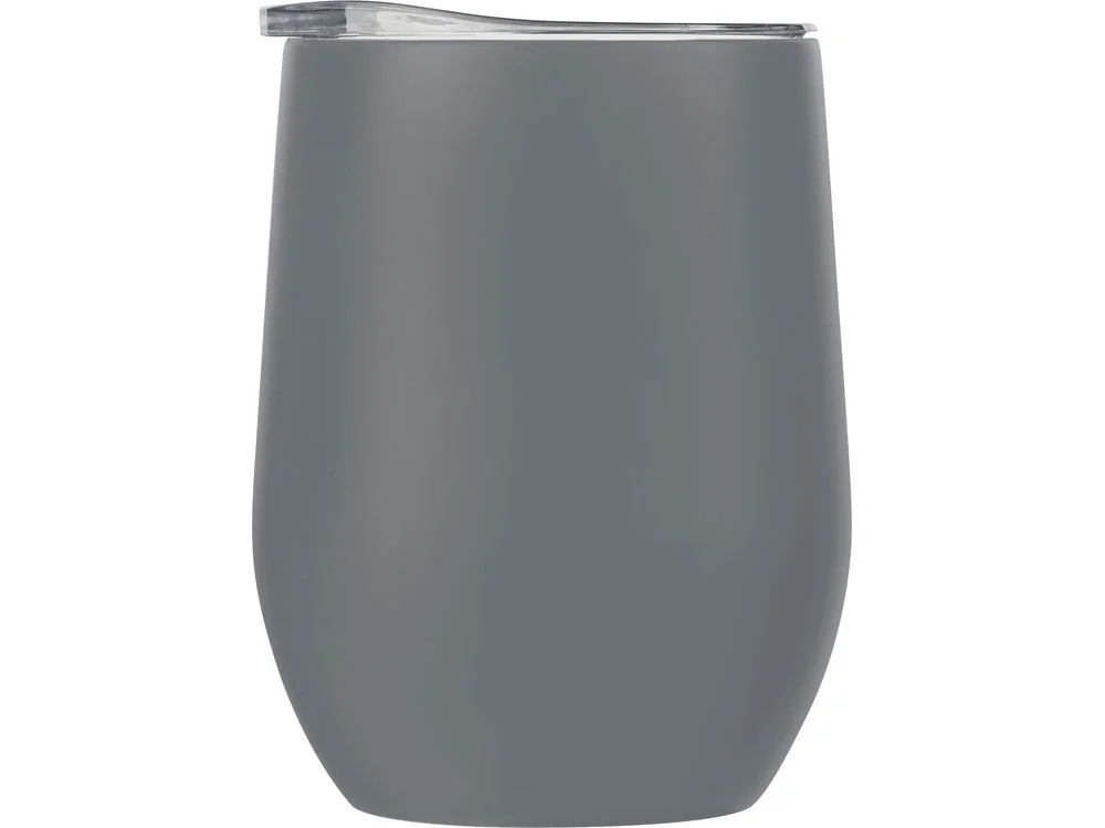Термокружка Vacuum mug C1 soft touch 370 мл средне-серый - фото 3