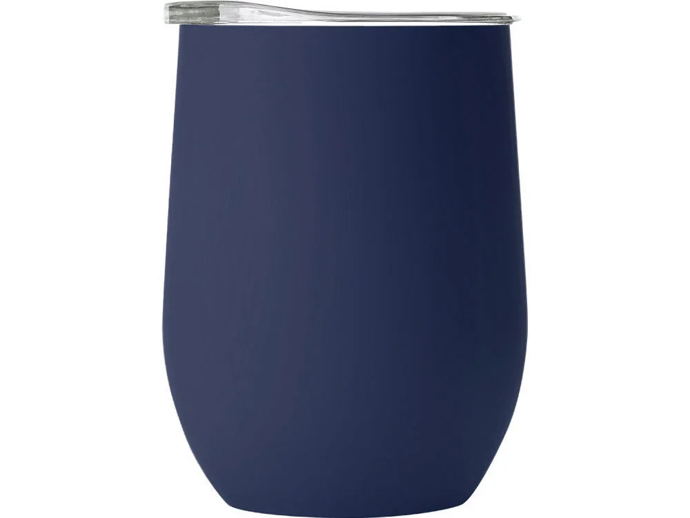 Термокружка Vacuum mug C1 soft touch 370 мл темно-синий - фото 3