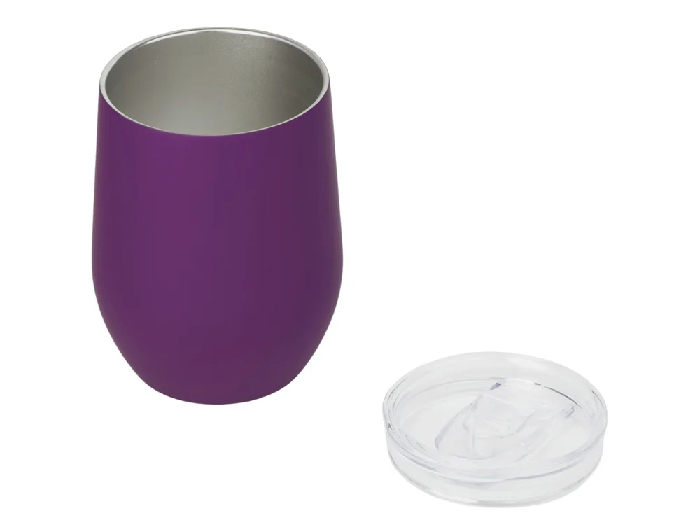 Термокружка Vacuum mug C1 soft touch 370 мл фиолетовый - фото 2