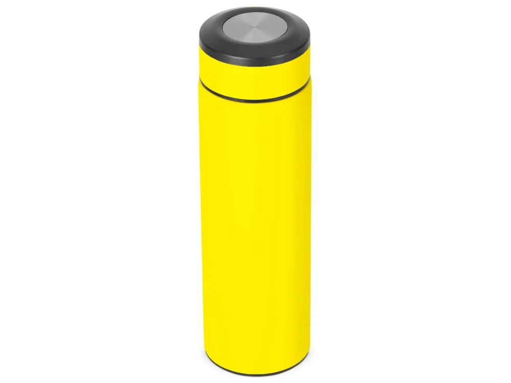 Вакуумный термос Vacuum Flask C1 soft touch 420мл желтый/черный/серебристый