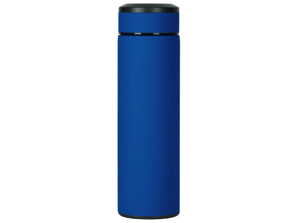Вакуумный термос Vacuum Flask C1 soft touch 420мл синий/серебристый - фото 3