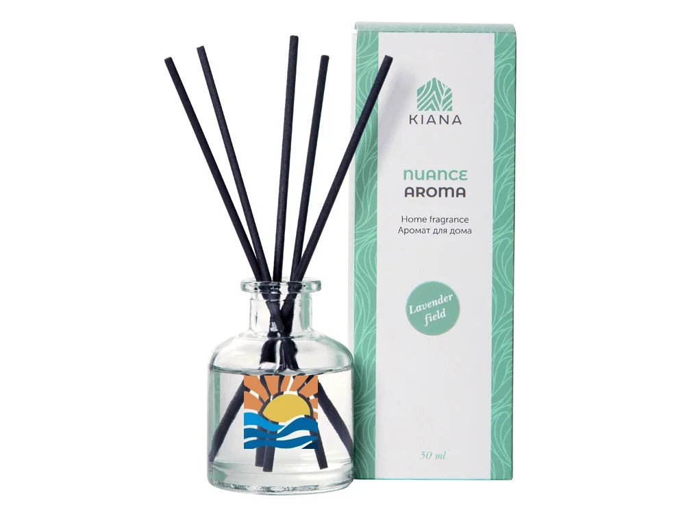 Ароматический диффузор «Lavender field», прозрачный, черный, 50 мл - фото 3