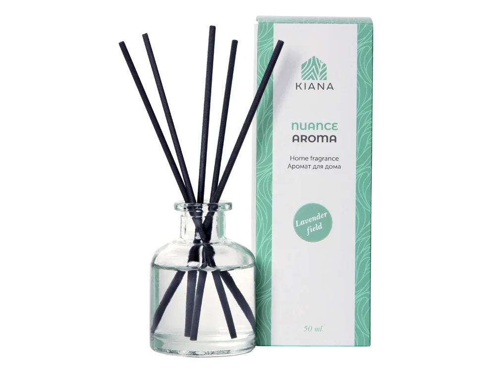 Ароматический диффузор «Lavender field», прозрачный, черный, 50 мл - фото 6