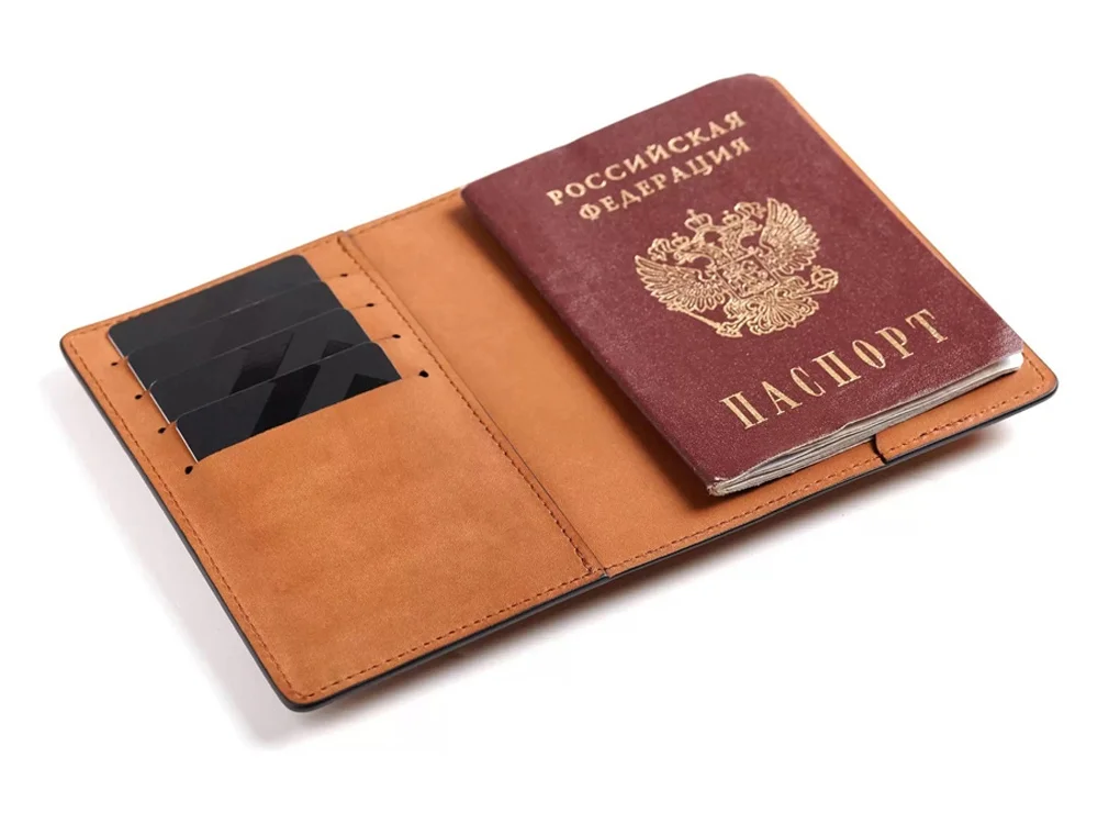 Обложка для паспорта «Нит», оранжевый - фото 3