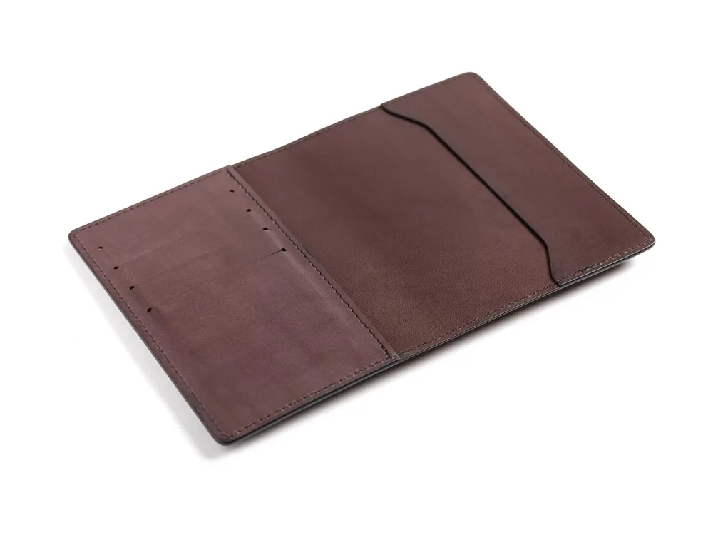 Обложка для паспорта Нит коричневый - фото 2