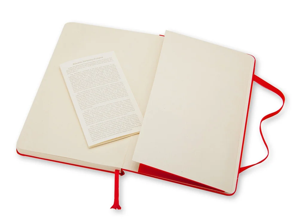 Записная книжка А5 Large Classic в линейку красный A5 - фото 4