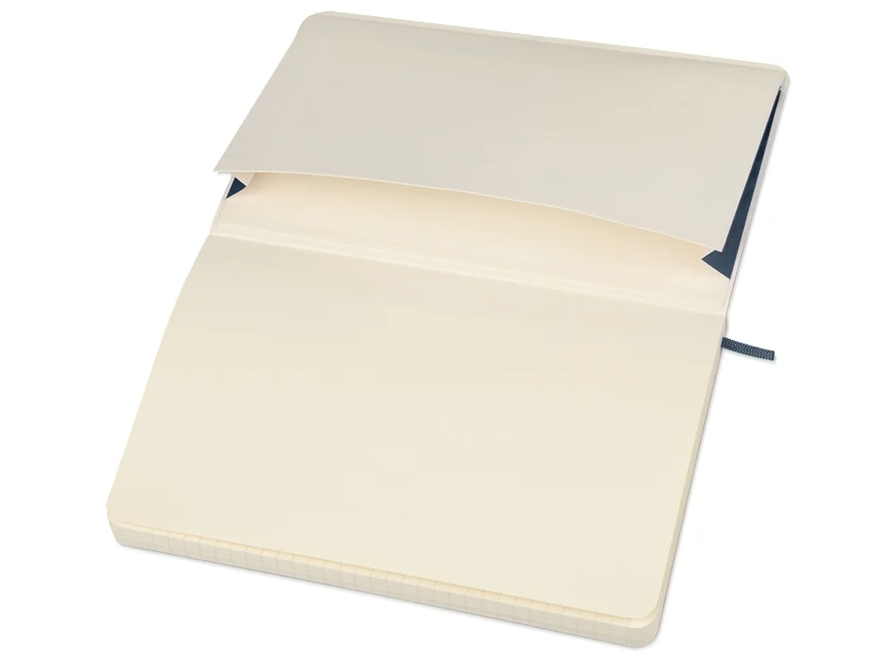 Записная книжка А5 Large Classic Soft в линейку синий A5 - фото 3