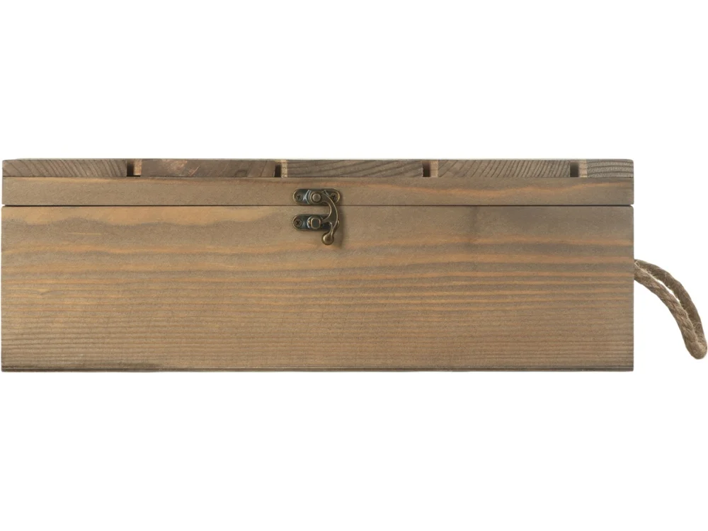 Коробка подарочная из массива дерева Two-bottle box натуральный - фото 4