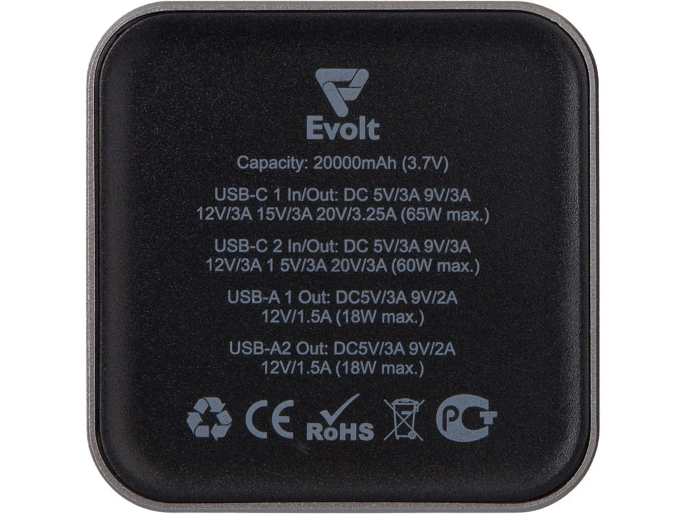 Внешний аккумулятор для ноутбуков Main 65 Вт 20000 mAh серый - фото 3