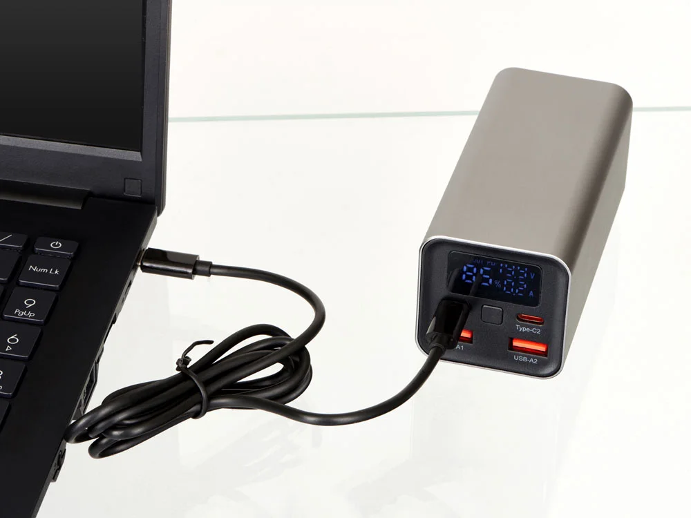 Внешний аккумулятор для ноутбуков Main 65 Вт 20000 mAh серый - фото 5