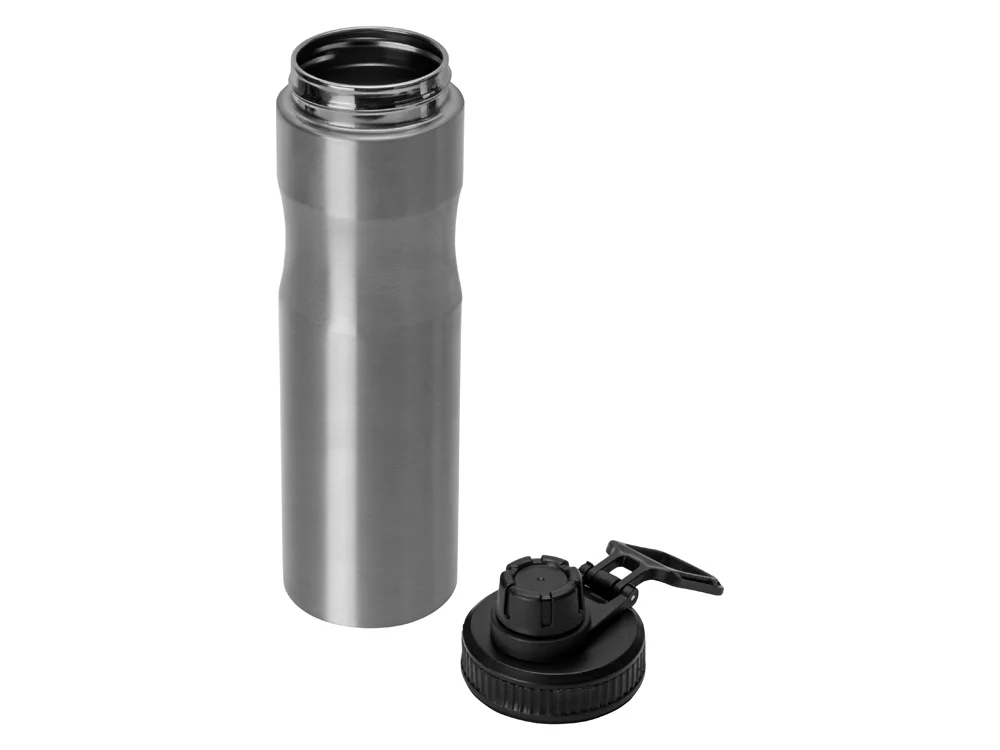 Бутылка для воды из стали Supply 850 мл серебристый черный - фото 4