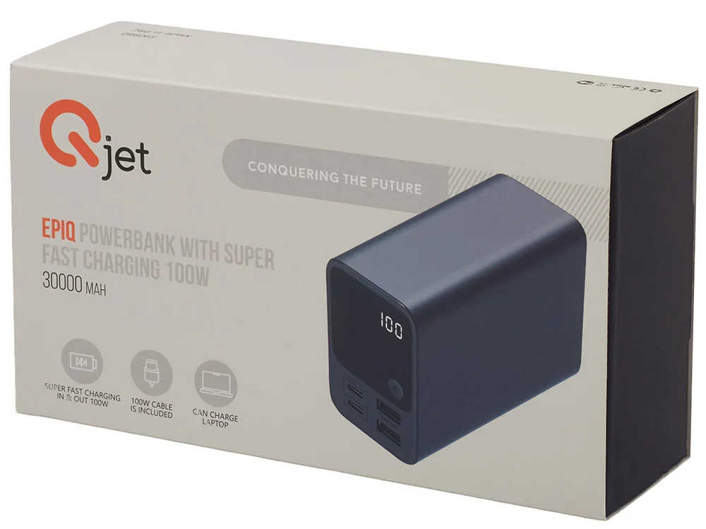 Внешний аккумулятор для ноутбуков EpIQ 100 Вт 30000 mAh темно-серый - фото 15