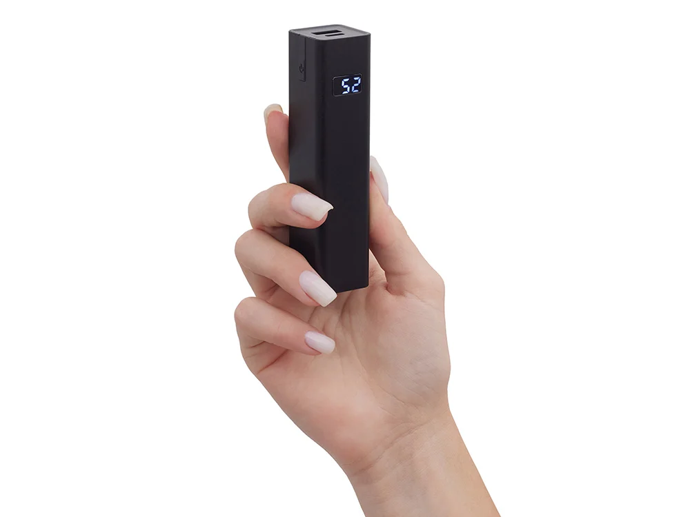 Внешний аккумулятор Rail c дисплеем 5000 mAh черный - фото 8