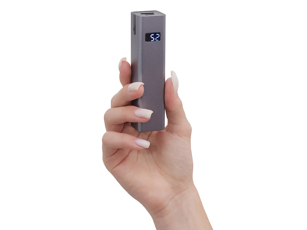 Внешний аккумулятор Rail c дисплеем 5000 mAh темно-серый - фото 8