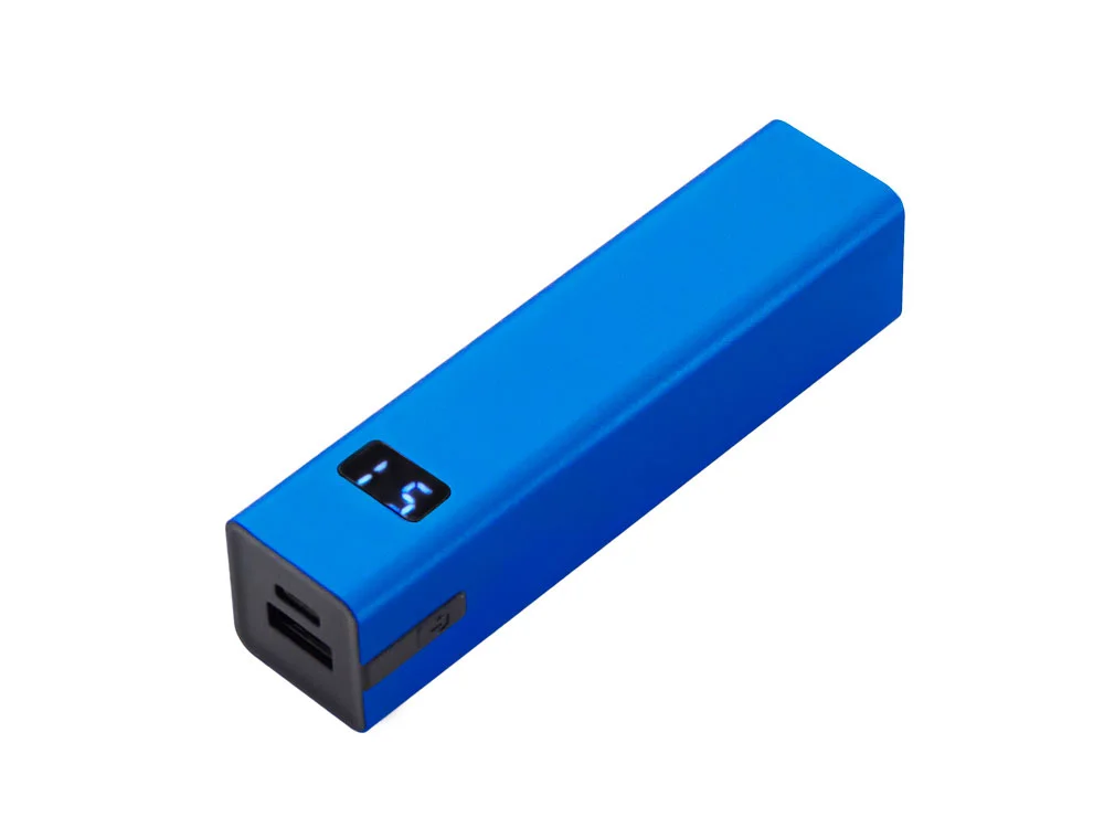 Внешний аккумулятор Rail c дисплеем 5000 mAh синий - фото 1