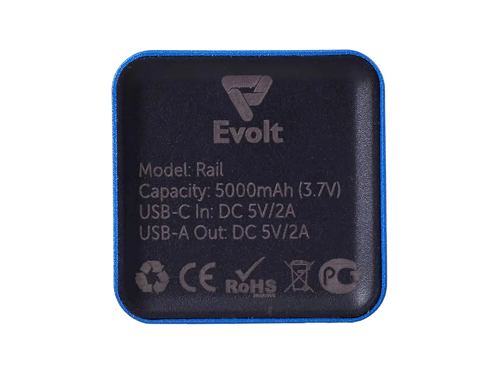 Внешний аккумулятор Rail c дисплеем 5000 mAh синий - фото 7