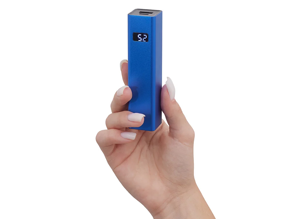 Внешний аккумулятор Rail c дисплеем 5000 mAh синий - фото 8