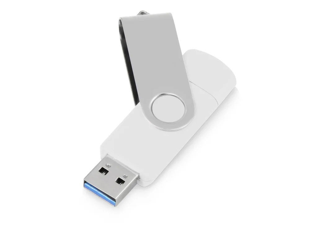 USB3.0/USB Type-C флешка на 16 Гб Квебек C белый 16Gb - фото 2