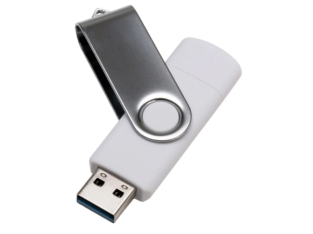 USB3.0/USB Type-C флешка на 32 Гб Квебек C белый 32Gb - фото 2