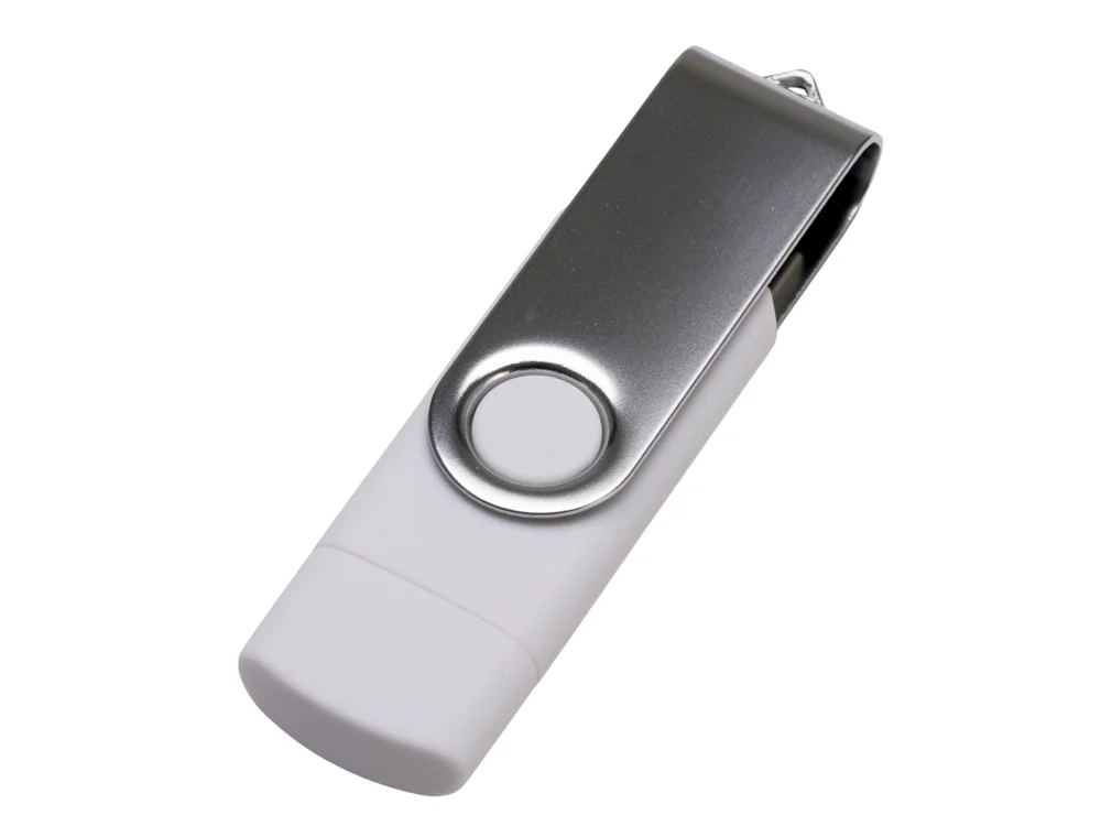 USB3.0/USB Type-C флешка на 32 Гб Квебек C белый 32Gb - фото 3