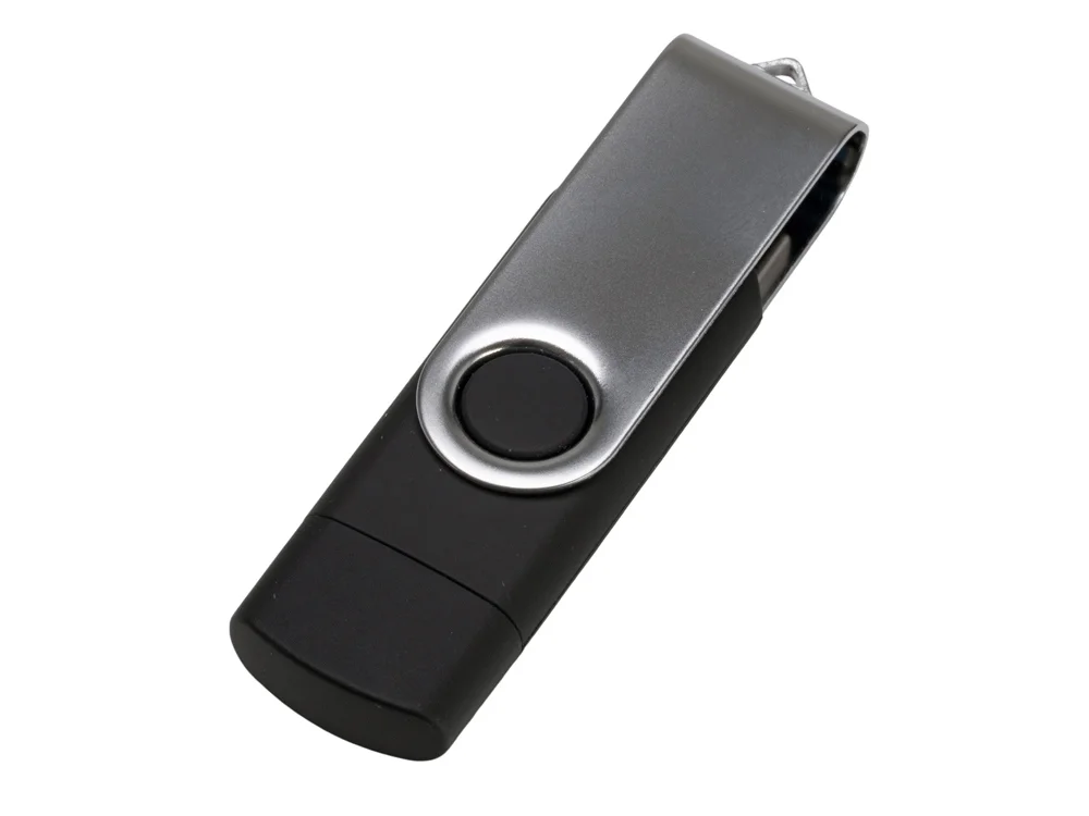 USB3.0/USB Type-C флешка на 32 Гб Квебек C черный 32Gb - фото 3
