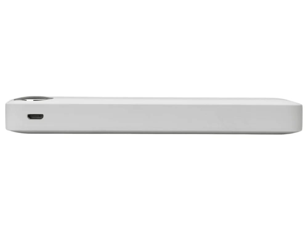 Внешний аккумулятор Mild soft-touch 10 000 mAh белый - фото 5