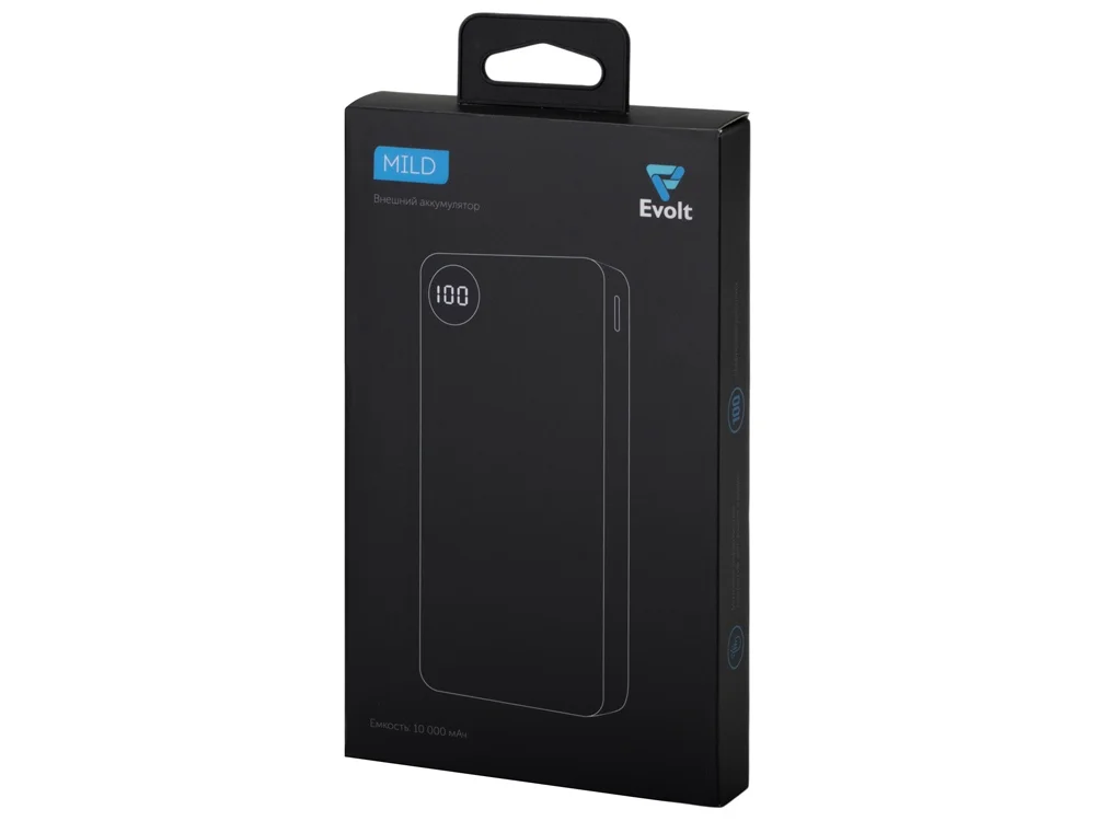 Внешний аккумулятор Mild металлик soft-touch 10 000 mAh красный - фото 10