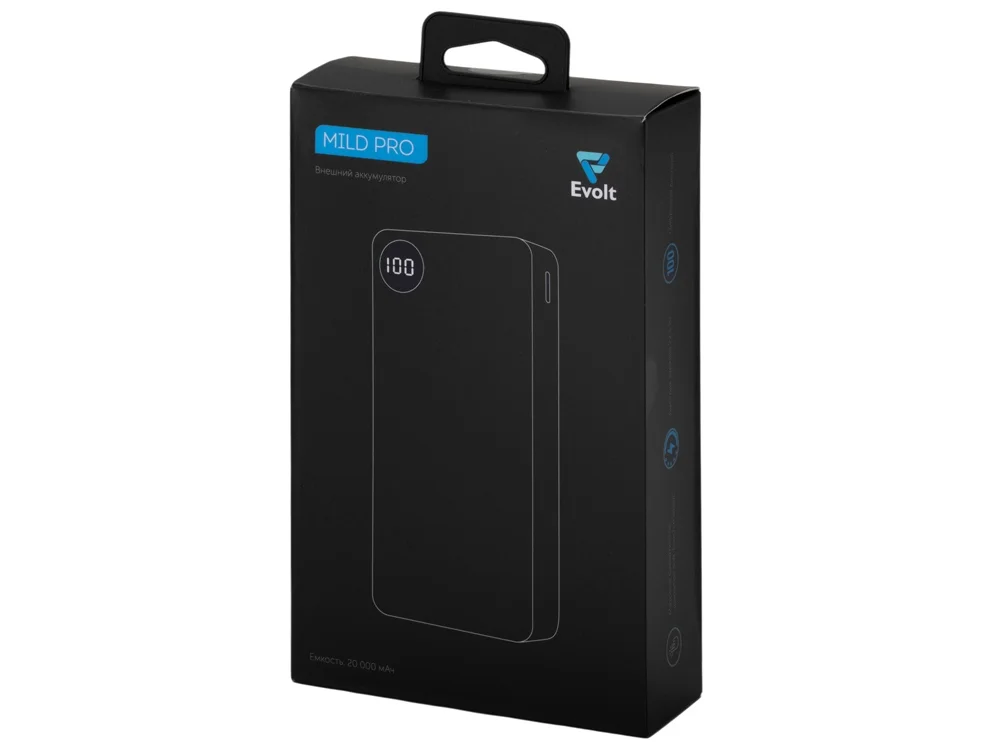 Внешний аккумулятор Mild Pro c быстрой зарядкой QC/PD металлик soft-touch 20 000 mAh серый - фото 10