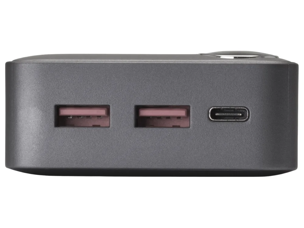 Внешний аккумулятор Mild Pro c быстрой зарядкой QC/PD металлик soft-touch 20 000 mAh серый - фото 6