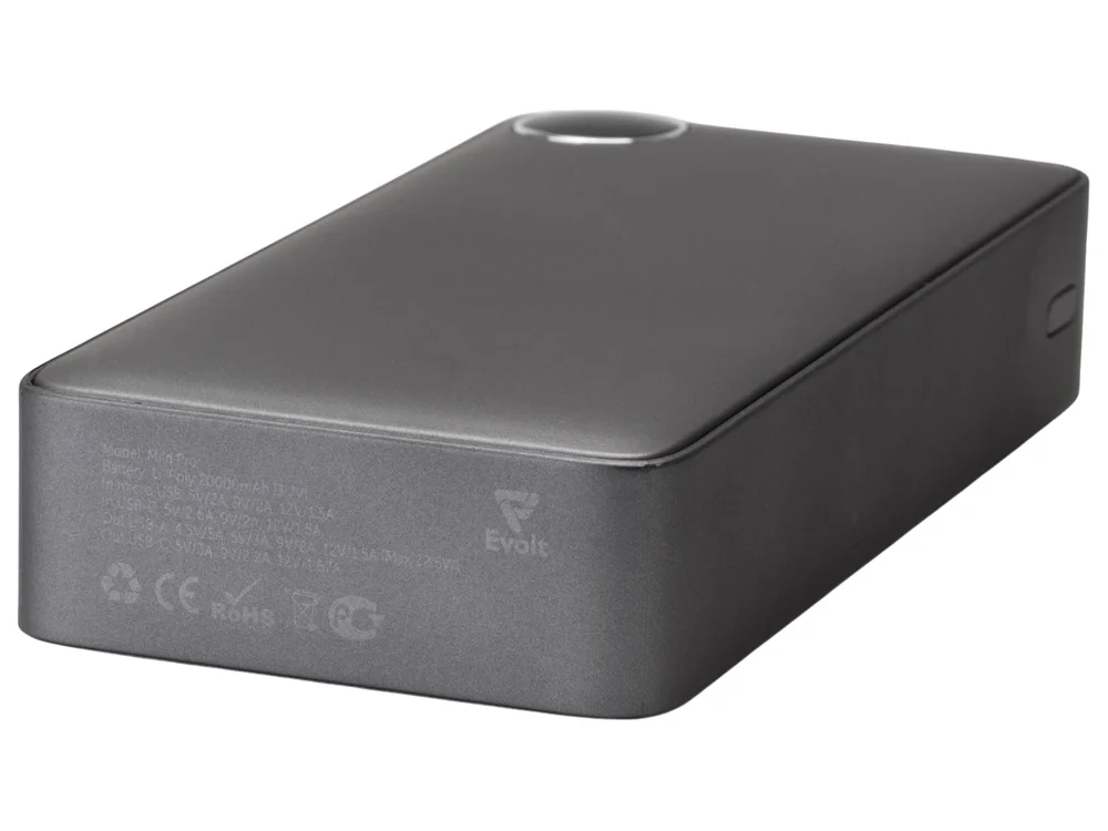 Внешний аккумулятор Mild Pro c быстрой зарядкой QC/PD металлик soft-touch 20 000 mAh серый - фото 7