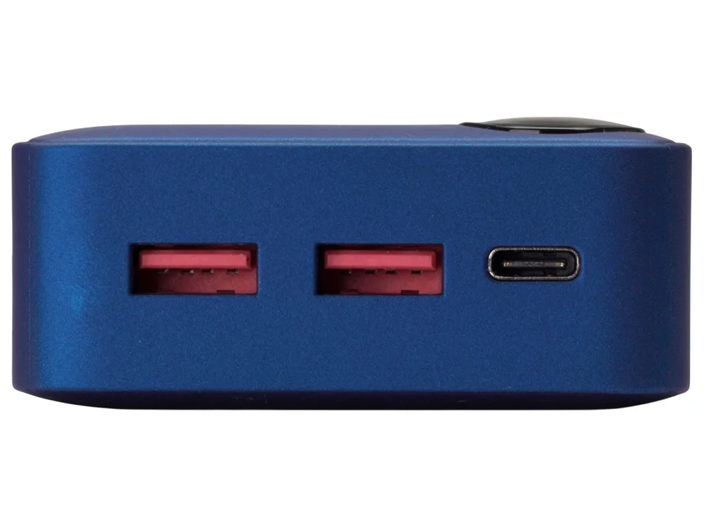Внешний аккумулятор Mild Pro c быстрой зарядкой QC/PD металлик soft-touch 20 000 mAh синий - фото 6