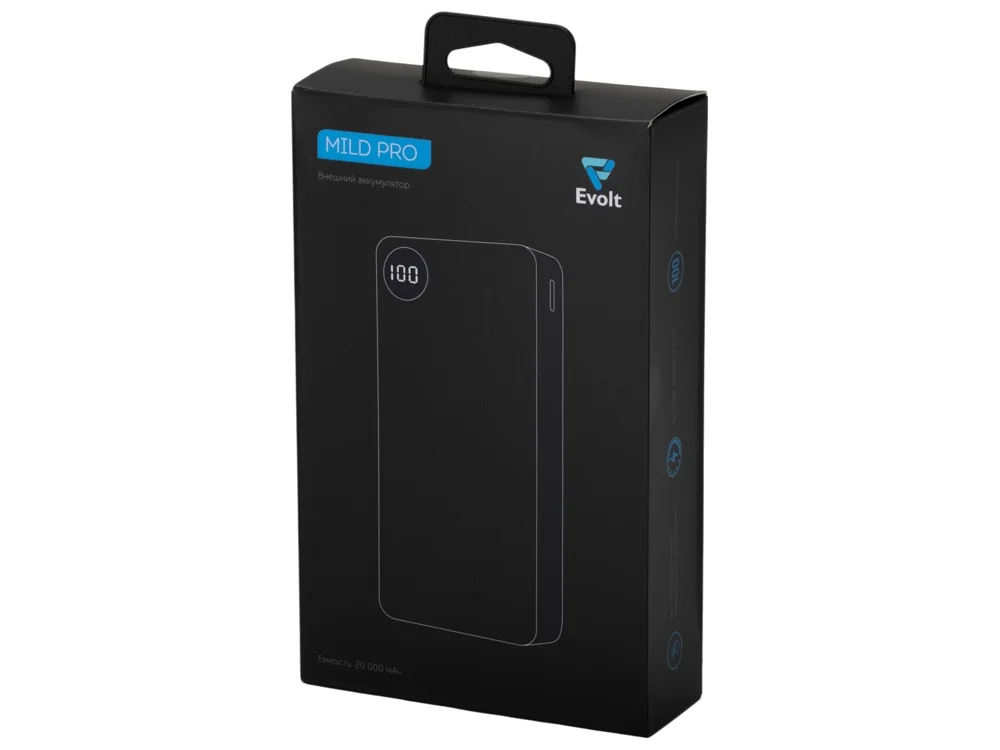 Внешний аккумулятор Mild Pro c быстрой зарядкой QC/PD soft-touch 20 000 mAh белый - фото 11