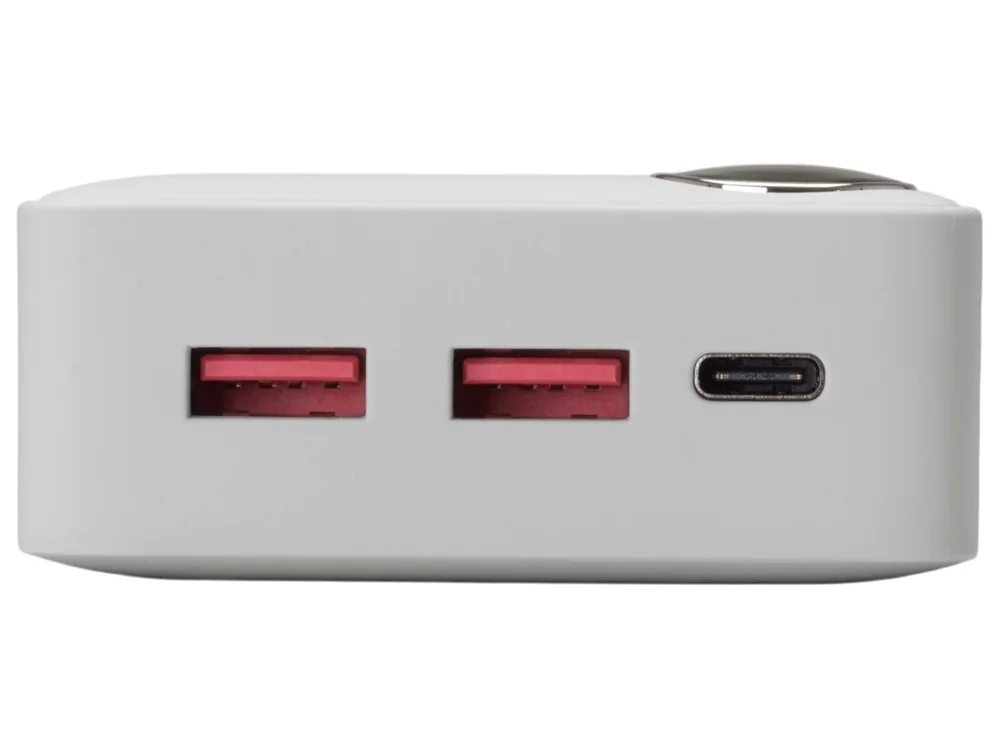 Внешний аккумулятор Mild Pro c быстрой зарядкой QC/PD soft-touch 20 000 mAh белый - фото 7