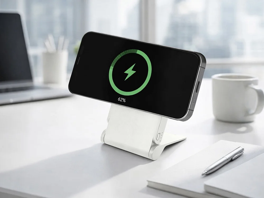 Магнитный внешний аккумулятор MagnIQ 5000 mAh белый - фото 2