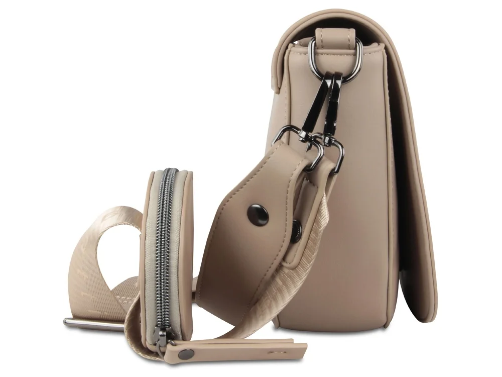 Сумка наплечная женская «Almata» с кошельком, коричневый - фото 3