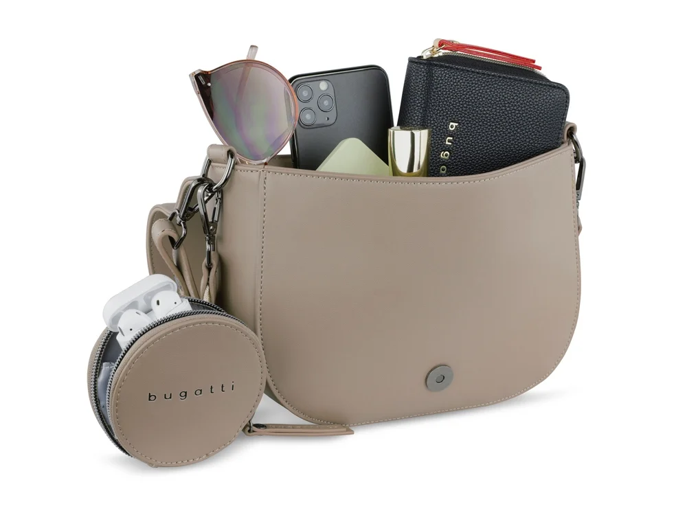 Сумка наплечная женская «Almata» с кошельком, коричневый - фото 8